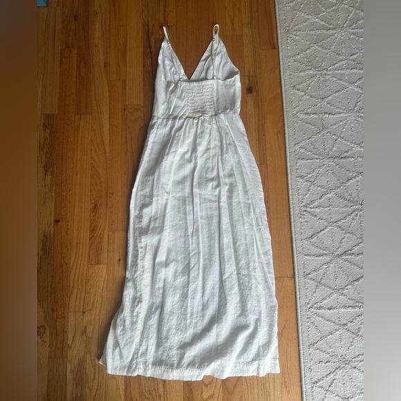 Urban Oufitters Amber Button-Down Linen Sleeveless Midi Dress White size S - Picture 9 of 9
